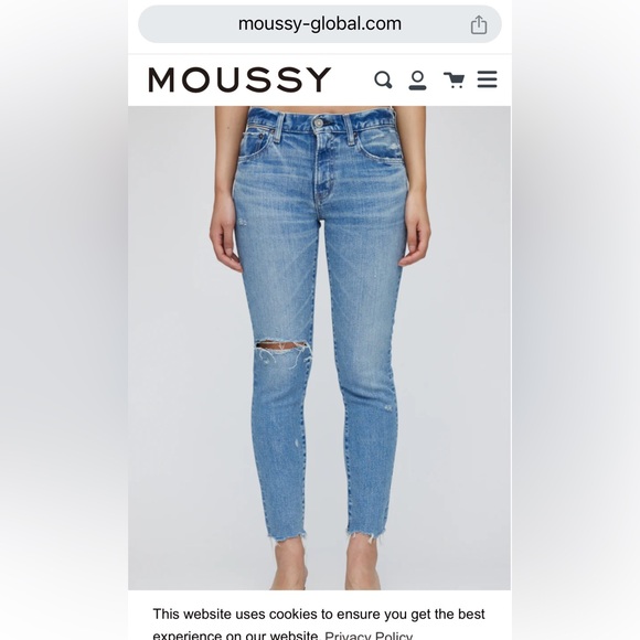 Moussey Skinny “Depew” Vintage Jeans (size 25) - Picture 7 of 7